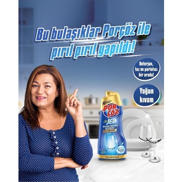 Porçöz Jel Bulaşık Makinası Deterjanı 900 ml Yeşil Renkli Fiyatı