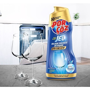 Porçöz Jel Bulaşık Makinası Deterjanı 900 ml Yeşil Renkli Fiyatı