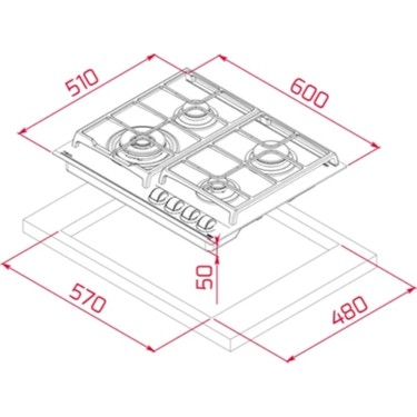 Teka - GZC 64320 XBC BK - Ankastre ExactFlame Teknolojili Fiyatı