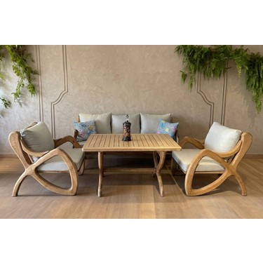 Zerka Concept Violet Masif Ahşap Bahçe Balkon Koltuk Fiyatı
