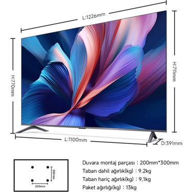 Xiaomi A Pro 55 inç 4K Ultra HD QLED Smart TV - Google Uydu Fiyatı