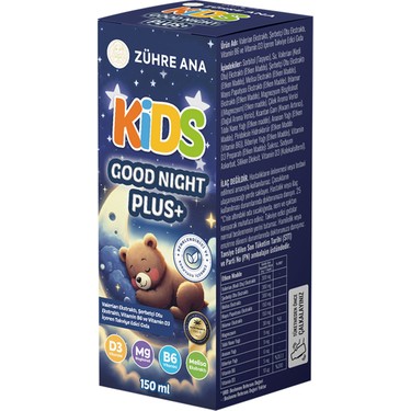 Zühre Ana Kids Good Night Plus Uyku Şurubu Fiyatı