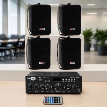 Lastvoice Ekonomi Wall Paket-4B Anfi ve Duvar Hoparlörü Seti Fiyatı