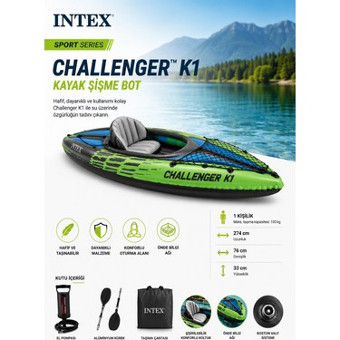 intex 68305 Challenger K1 Kano Set (274*76) Fiyatı