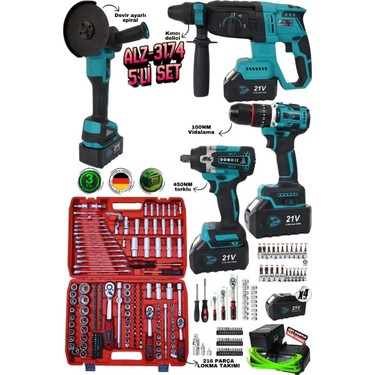 Allizer German ALZ-3174 Allizer 5'li Set 216 Parça Lokma Fiyatı