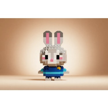 Sağlıkçı Shopping Bricks Tavşan Judy Hopps 3D Puzzle Mini Fiyatı