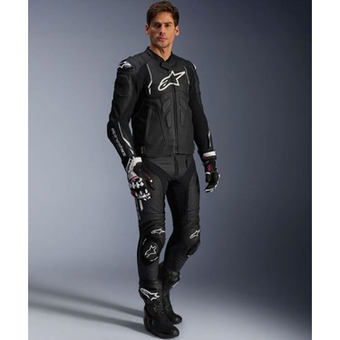Alpinestars Dusk Korumalı Deri Motosiklet Montu Siyah Beyaz Fiyatı