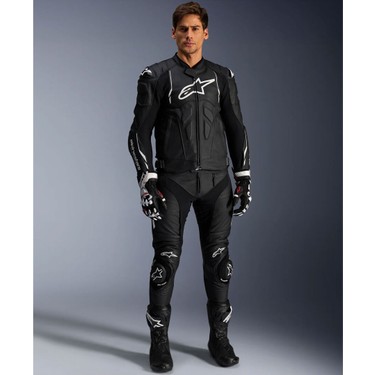 Alpinestars Dusk Korumalı Deri Motosiklet Montu Siyah Beyaz Fiyatı