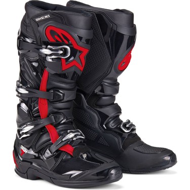 Alpinestars TECH 7 Kros Motosiklet Botu Siyah Kırmızı Fiyatı