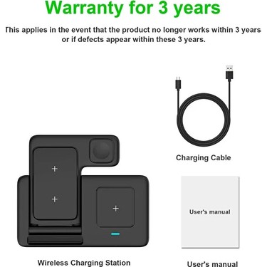 The Wlue 3in1 Magsafe Uyumlu 15W Kablosuz Şarj Standı iphone Fiyatı