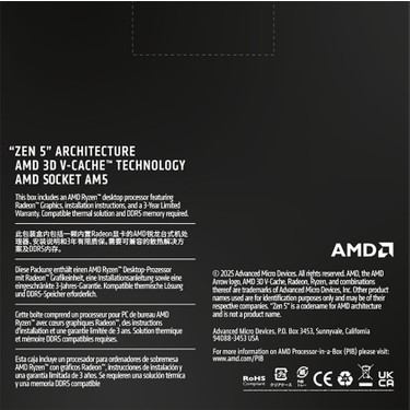 Amd Ryzen 7 9800X3D 5.2ghz 120W Am5 Fiyatı - Taksit Seçenekleri