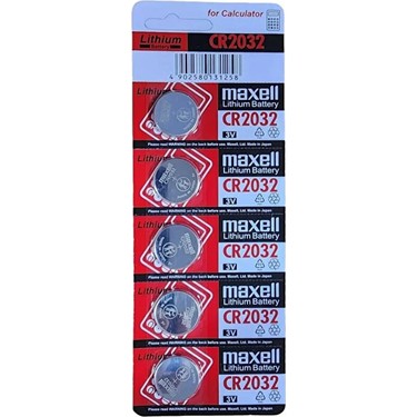 Maxell CR 2032 Lithıum Pil 5'li Paket Fiyatı - Taksit Seçenekleri