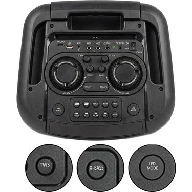 Midex MXR-1100 Taşınabilir Seyyar Mikrofonlu Işıklı Akülü Fiyatı