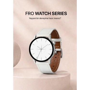 Fro LW38 Silver Kasa 38 mm Beyaz Kordon Akıllı Saat Fiyatı
