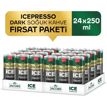 Jacobs Icepresso Dark Soğuk Kahve 250 ml x 24 Adet Fiyatı