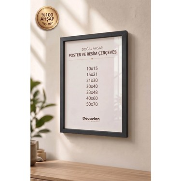 Decovian Home Doğal Ahşap Çerçeve -Boş Çerçeve-Resim Fiyatı