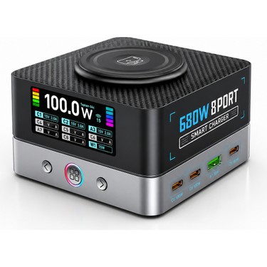 UltraTekno WLX-R8A 680W Gan 8 Port Pd 3.1 Hızlı Şarj Fiyatı