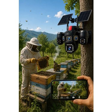 Esvision 7021 4 Kameralı 4g Çift Solar Panel 16X Zoom Hieasy Fiyatı