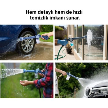 SPACE24 SPK20 Deterjan Hazneli 8 Farklı Su Çıkışlı Basınçlı Fiyatı