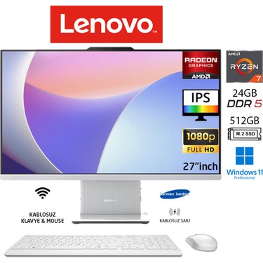 Lenovo ıdeacentre 27ARR9 Aıo Ryzen7 7735HS 24GB 512GB SSD Fiyatı