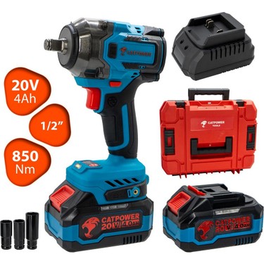Catpower 1035 Kömürsüz Çift Akülü Somun Sıkma 1/2 20V 4AH Fiyatı