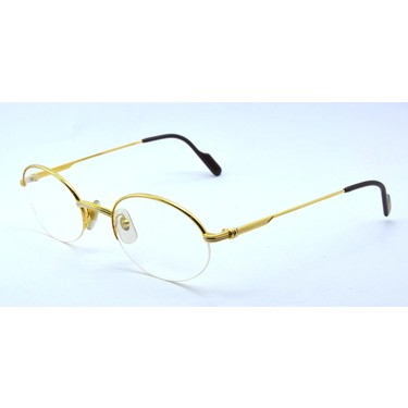 Cartier Cartıer Vıntage 24K Gold Half Rım Altın Oval Yarım Fiyatı