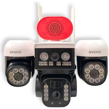 Avenir AV-S264W Beyaz 3 Kameralı 6mp Güneş Panelli Solar Fiyatı