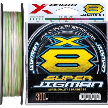 YGK XBraid X013 Super Jigman PE X8 300 Mt Multicolor İp Fiyatı