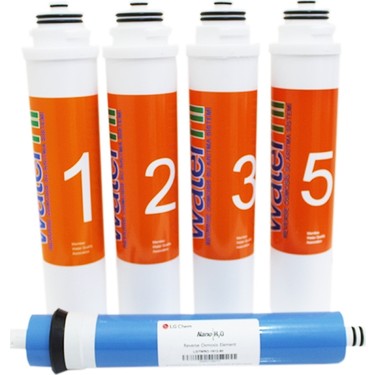Waterlife 5'li Filtre Seti Su Arıtma Cihazı İçin Kolay Fiyatı