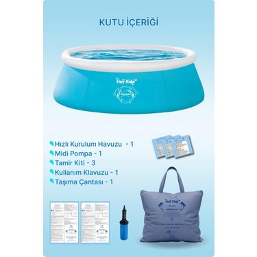 Heykida Swim Safe Hızlı Kurulum Havuzu 183X51CM Fiyatı