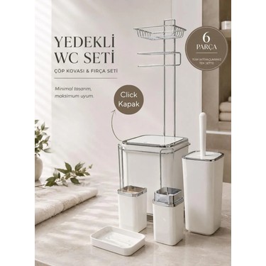 Okyanus Home Beyaz Kare Kromlu Yedekli Wc Kağıtlık ve 6 Fiyatı