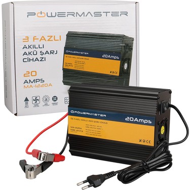 Powermaster MA-1220A 12 Volt - 20 Amper Akıllı Akü Şarj Fiyatı