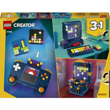 BANDAI L BUILD 3個セット LEGO® Creator 3'ü 1 Arada Retro Oyun Konsolu 31380 – 8+ için Fiyatı