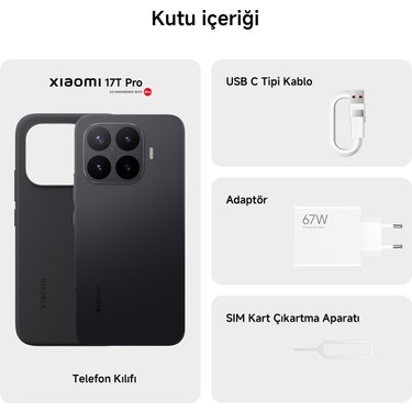 Xiaomi 17T Pro 5G 256 GB 12 GB Ram (Xiaomi Türkiye Fiyatı