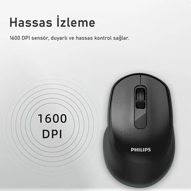 Philips SPT6348 Kablosuz Türkçe Q Klavye ve Mouse Seti Fiyatı