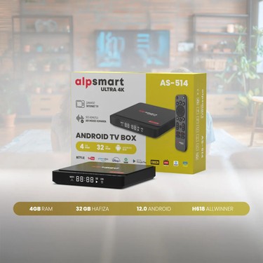Alpsmart AS514 Android TV Box 4GB RAM 32GB Depolama Android Fiyatı