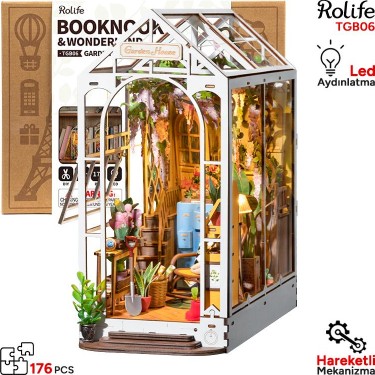 Rolife TGB06 Garden House Kitap Köşesi Book Nook Dıy Fiyatı