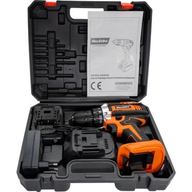 Max Extra MX1815 18V 1.5AH Çift Akülü Matkap Vidalama Fiyatı