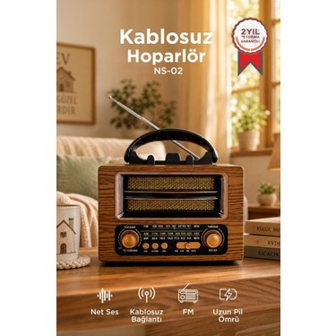 Torima Bluetooth Hoparlör Nostaljik Radyo Speaker NS02 Altın Fiyatı