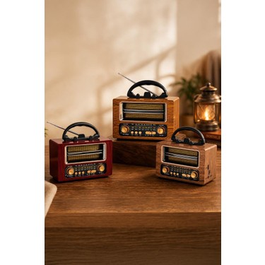洋楽 BIG TONE 2 Torima Bluetooth Hoparlör Nostaljik Radyo Speaker NS02 Altın Fiyatı