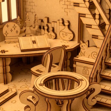 Algwood Witch House Book Nook – Lazer Kesim Ahşap 3D Puzzle Fiyatı