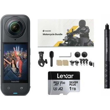 INSTA360 X5 360 Derece Aksiyon Kamera 1 Tb Motosiklet Kiti Fiyatı