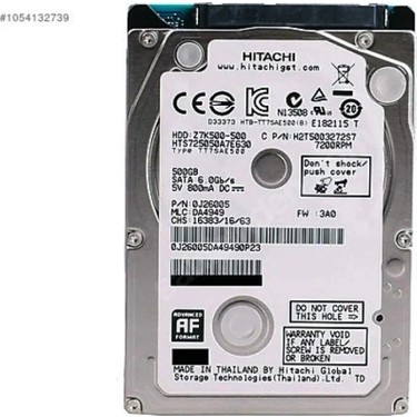 Hgst HDD 2.5 500GB 7200RPM 32MB Sata3 Notebook Hardisk Fiyatı