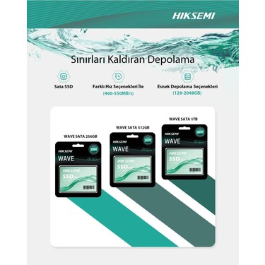 Hiksemi Hıksemı Hs-Ssd-Wave(S) 512G 2.5 SATA3 SSD Fiyatı
