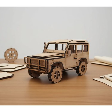 Ahşap 4x4 Off-Road Araç Maketi - 132 Parça 4x4 Model Araba - Fiyatı