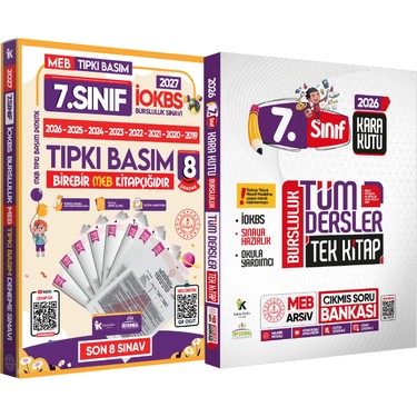 Karakutu Yayınları 2027 7.Sınıf İOKBS PAKET 8li Tıpkı Kitabı