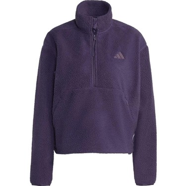 adidas City Tech High Pile Fleece Half Zip Kadın Mor Polar.- Fiyatı
