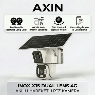 Inox -X15 Çift Lensli 4g Sım Kartlı 360 Hareketli Ptz Fiyatı