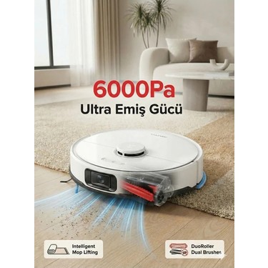 RoN60様//ご確認用ページ☆ ② Roborock 6000 Pa Ultra Güçlü Emiş ve Çift Kauçuk Fırçalı Fiyatı