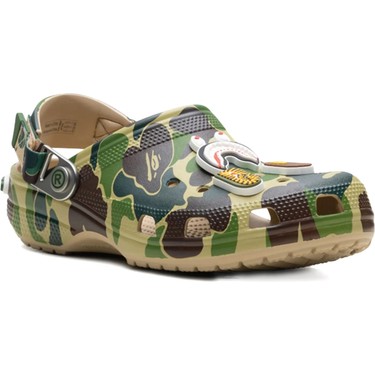 靴 A BATHING APE x Crocs Classic Clog 27cm Crocs Classic Clog Ape Green Fiyatı - Taksit Seçenekleri